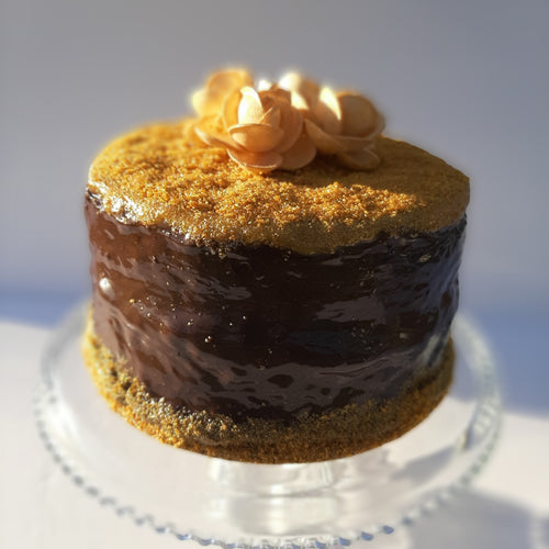 Caramel Chocolate Cake with Chocolate Ganache